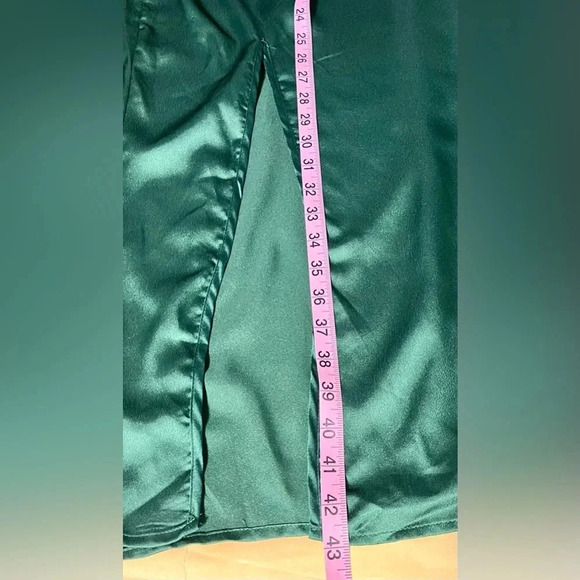 Emerald Green Strappy Satin Cowl Midi Dress size 4 adjustable straps slip dress - Picture 14 of 14